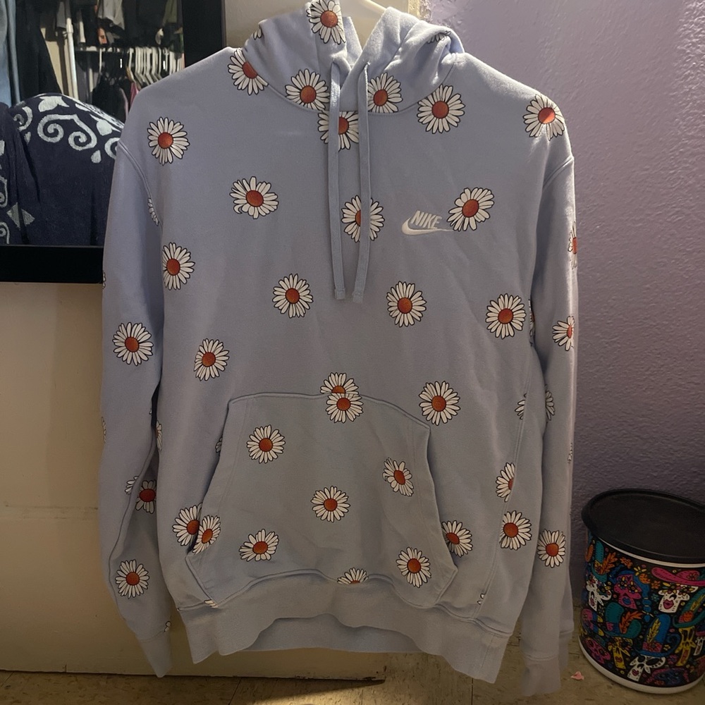 Nike Floral Blue Hoodie